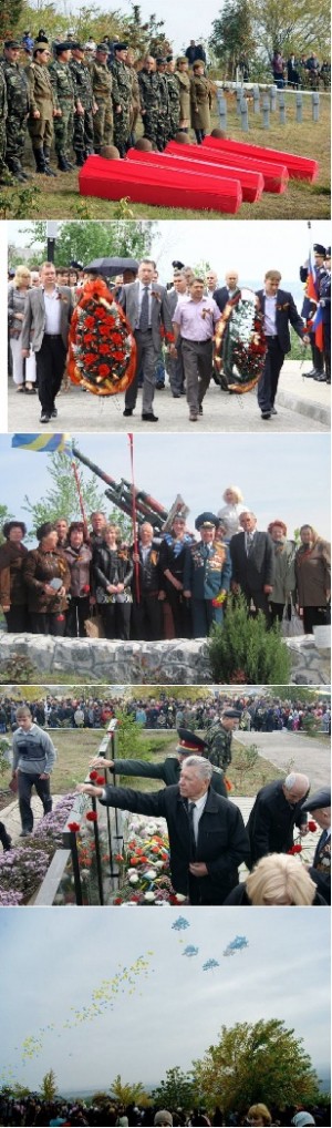 У селі Чапаєвка Токмацького району перепоховали бійців Червоної армії У селі Чапаєвка Токмацького району перепоховали бійців Червоної армії