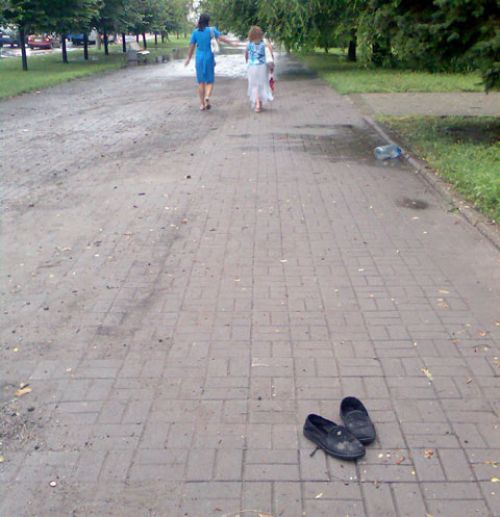 Прошел дождь, владельца смыло