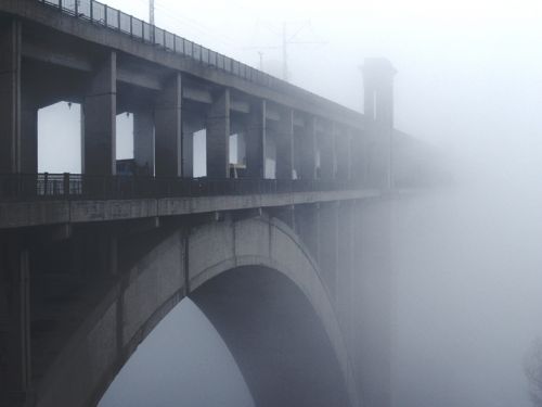 Ёж... ой, мост в тумане